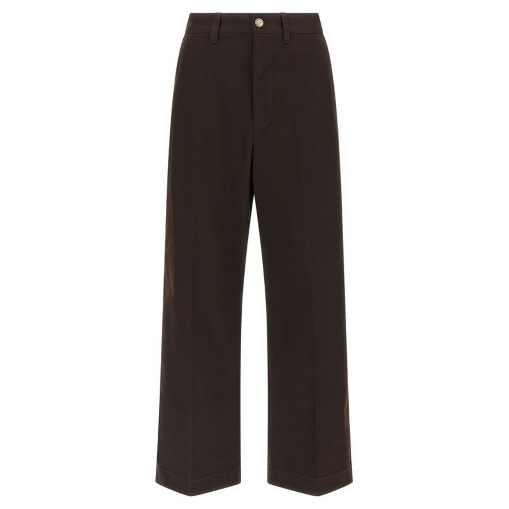 Polo Ralph Lauren Brown Cotton Chino Women's Pants